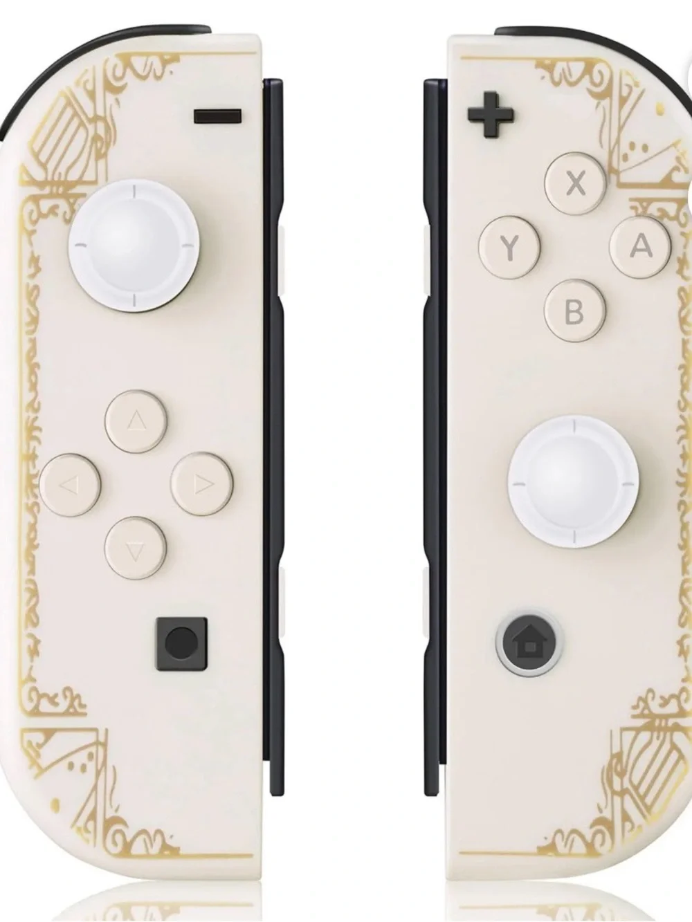 Nintendo Compatible Joy-Con Controller Pair - White with Gold Accent
